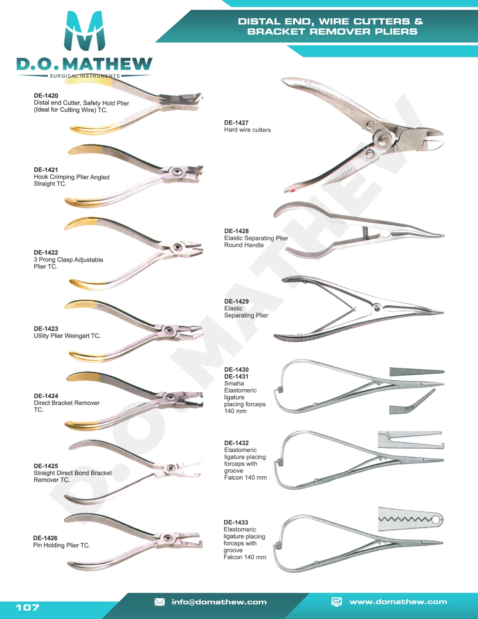 Orthodontic Instruments & Pliers